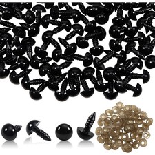 Puppenaugen, Sicherheitsaugen, Kunststoff, 10mm, 50 St&uuml;ck, DIY Puppen, Marion...