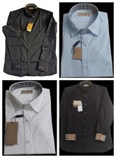 Burberry Slim Fit Henry Men's Dress Shirt - Long Sleeve - New