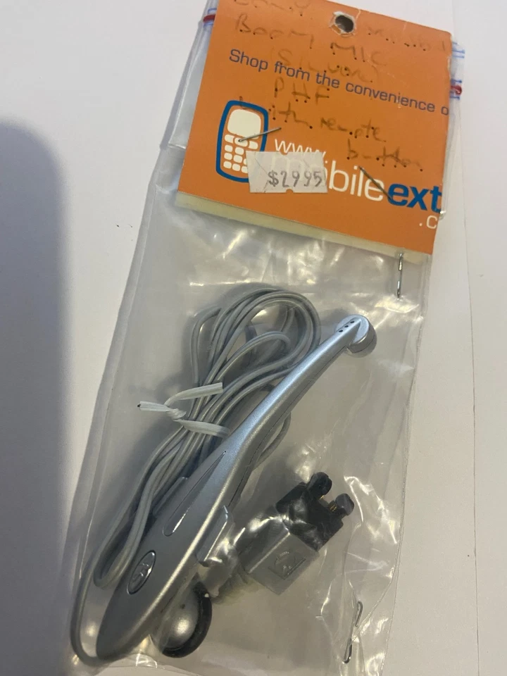 Sony Ericsson Boom Microphone Portable Handsfree Mono Silver for R, T, A Series - Image 2 of 3