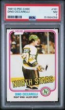 1981 O-PEE-CHEE #161 DINO CICCARELLI ROOKIE RC PSA 7
