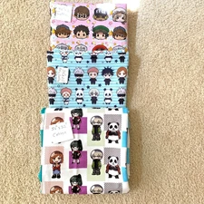 sanrio x jujutsu kaisen/ Chibi/ Japanese Anime Lot of 3 Cotton Fabrics