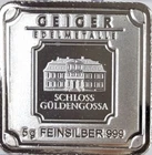 5 Gram Geiger Germany 🇩🇪 .9999 Silver Bar Fine Silver