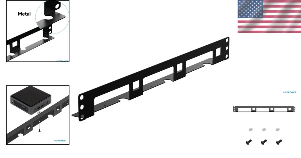 Compact 1U Rackmount for Intel NUC Models – Easy Installation & Organization - Image 2 of 4