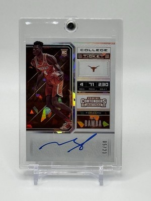 2018 Contenders Draft Picks MO BAMBA Cracked Ice Rookie AUTO #5/23 - TEXAS RC