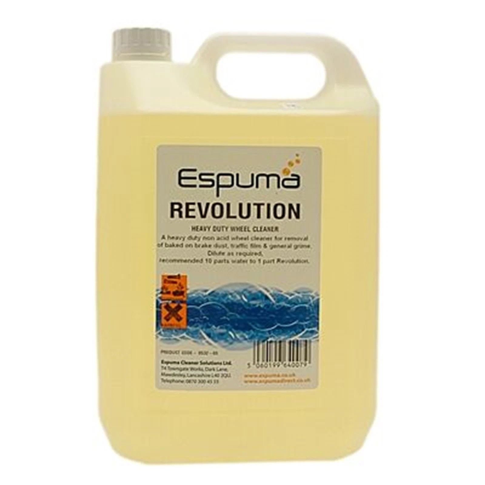 Wheel Cleaner - Revolution - 5 Litres - Heavy Duty Formula - Espuma 0532-05 New