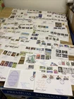A, GB First day covers 100 maybe slight duplication. Stamp Covers . 1960s- 1990s