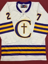 NHL Style Cheverus Kennebunk Jersey Hockey Jacket #27 Worn Minor League Hip Hop