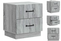 Nachttisch Nachtschrank Nachtkommode Graues Sonoma 43X34,5X44,5 Cm Holzwerkstoff