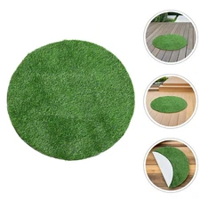  Fake Turf Grass Table Cover Mat for Decoration Circular Artificial