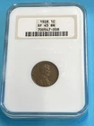 1928 LINCOLN WHEAT CENT NGC XF45 BN Old Soap Box Holder