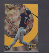 1998 BOWMAN'S BEST REFRACTOR MISSING SERIAL NUMBER #44 RYAN KLESKO BRAVES