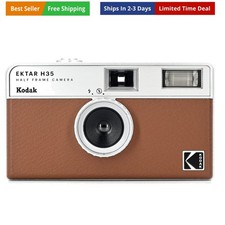 EKTAR H35 Half Frame Film Camera, 35mm, Reusable, Focus-Free, Lightweight, Ea...