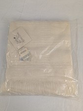 Faribo Wool Blend Afghan Throw NEW in package 50" x 60" Cream USA Made