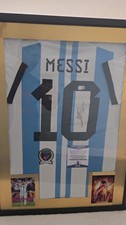 adidas Argentina Lionel Messi #10 Soccer Jersey Size L White/Blue/Black