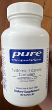 Pure Encapsulations Systemic Enzyme Complex - Supports 180 Count (Pack of 1) 
