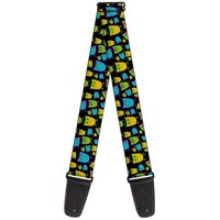 Guitar Strap - Owls W/Outline Black/Multi Neon (Us Import) ACC NEU