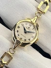 Rolex Lady Vintage Cocktail Watch 9ct Gold Art Deco Antique Bracelet 17mm