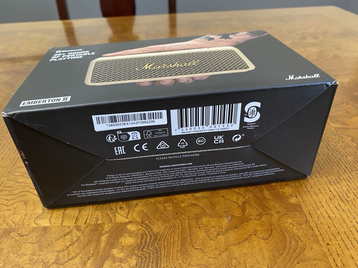 Marshall Emberton II Portable Bluetooth Wireless Speaker