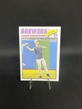 Jacob misiorowski Image Variation 2026 Topps Heritage Milwaukee Brewers #144 RC