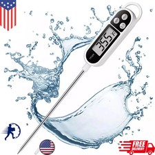 Instant Read Digital Meat Thermometer Fast For Kitchen Food Cooking BBQ Grilling