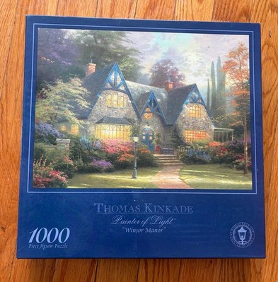 CEACO 1000 Piece Jigsaw Puzzle Thomas Kinkade Winsor Manor COMPLETE