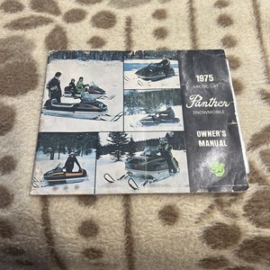 VINTAGE 1975 ARCTIC CAT PANTHER SNOWMOBILE OPERATOR'S MANUAL