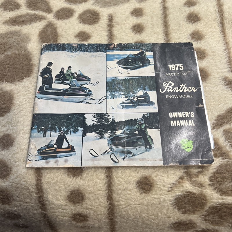 VINTAGE 1975 ARCTIC CAT PANTHER SNOWMOBILE OPERATOR'S MANUAL