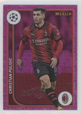 2023 Merlin UEFA Club Competitions Pink Mojo Refractor Christian Pulisic 0n8h