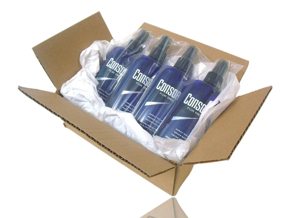 (Paquete de 4) Spray para el cabello Consort para hombres, sujeción extra sin perfume sin aerosol 8 oz. Nuevo Foto 2 de 4