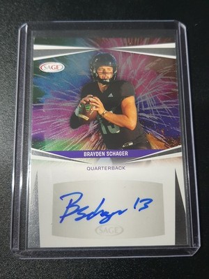 Brayden Schager - Sage Football 2025 - Hawaii Rainbow Warriors - Auto - Silver