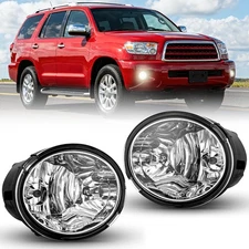 Nilight Fog Lights Assembly for 2001-2007 Toyota Sequoia 2000-2006 Toyota Tundra