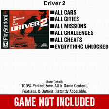 Driver 2 100 All Items PS2 Memory Card PlayStation