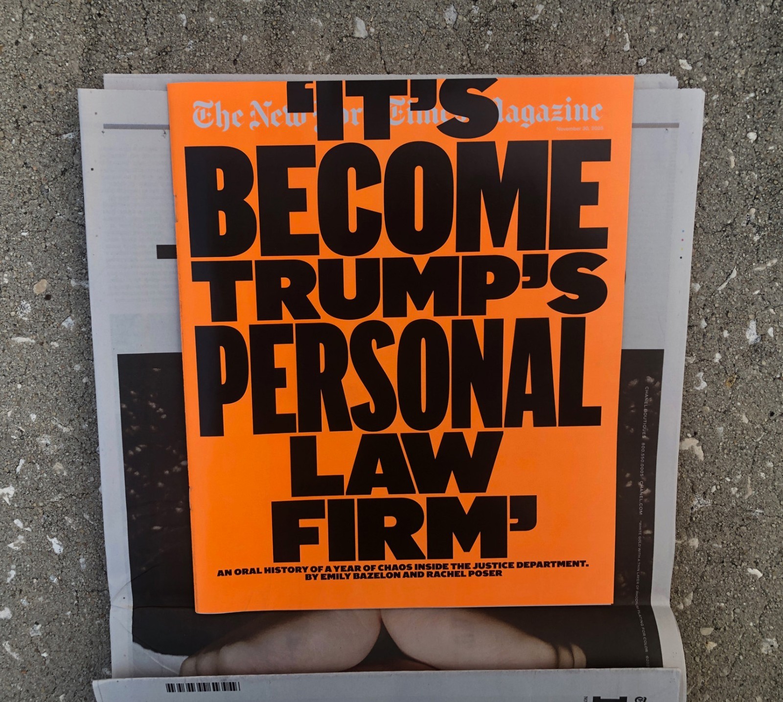 New York Times Sunday Nov 30, 2025 Newspaper Collectible (Stranger Things)