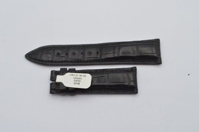 ULYSSE NARDIN LEDER ARMBAND 21MM FÜR DORNSCHLIESSE 18MM 21-18 SCHWARZ NEU
