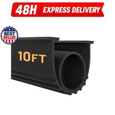 DGSL Garage Door Seals Bottom Rubber Weather Stripping Kit 10 FT Black