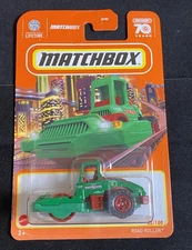Matchbox Road Roller 52/100 Green & Red Free Box Shipping