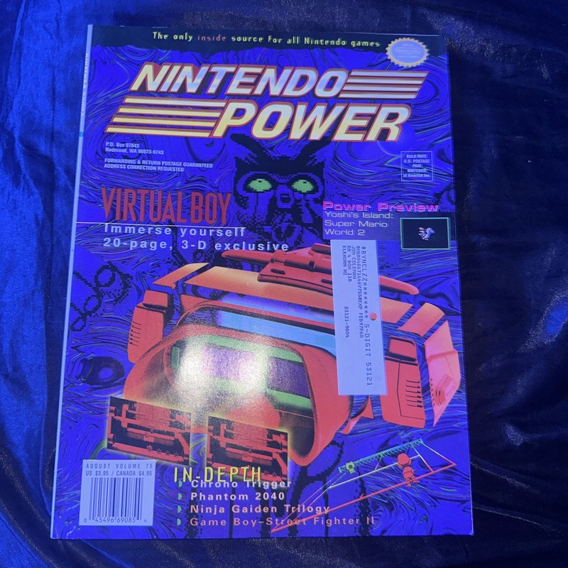 Nintendo Power Magazine Vol 75 August 1995 Virtual Boy 3D Exclusive Yoshi's