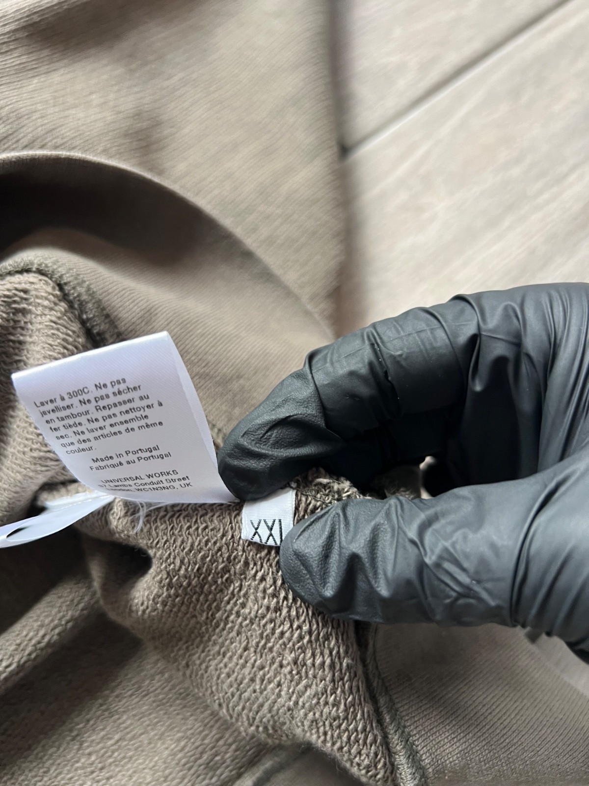 Universal Work Crew Basic Khaki Sweatshirt Rare X… - image 13