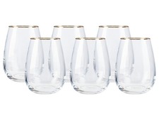 LIVARNO home Gläserset aus Kristallglas, 6-teilig, Wasserglas - B-Ware neuwertig