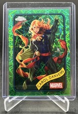 2025 Topps Chrome Marvel Carol Danvers Hulk Green Lazer Refractor 35/99 #172