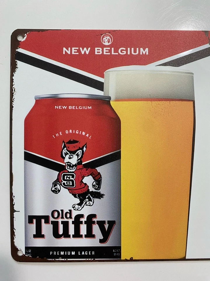 NC State Wolfpack - New Belgium Beer Sign - Old Tuffy - North Carolina Football - Image 2 of 4
