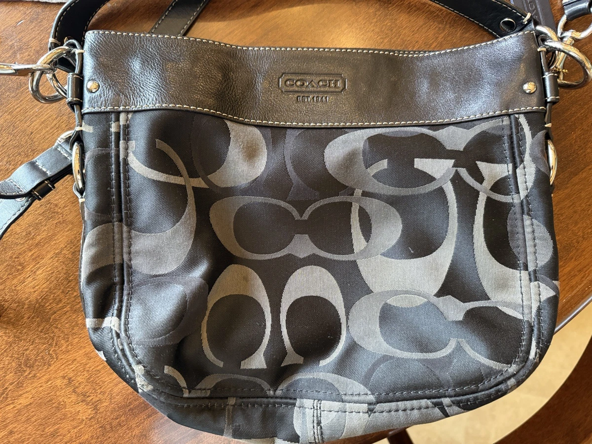 Coach Black Signature Hobo Bag for sale - eBay