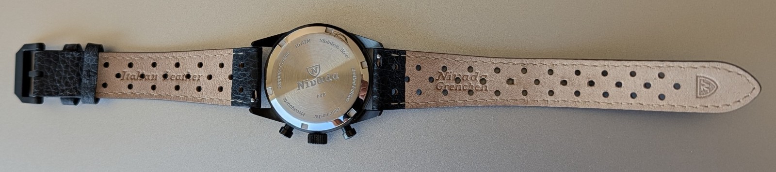 NIVADA GRENCHEN BLACK DATOMASTER CHRONOGRAPH WATC… - image 6