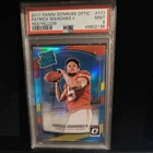 2017 PANINI DONRUSS OPTIC RED/YELLOW #177 PATRICK MAHOMES II ROOKIE RC PSA 9