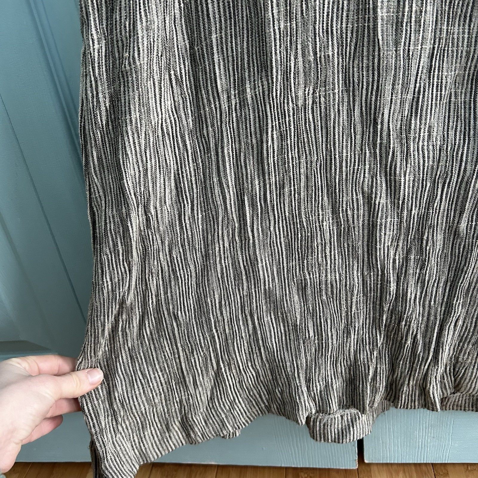 Kindred Spirit Boho Patchwork Button Front Sleeve… - image 6