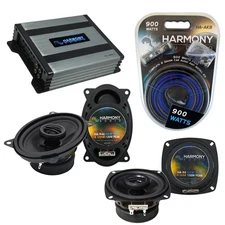 Mercedes 560 Series 86-93 OEM Speaker Upgrade Harmony R4 R46 & HA-A400.4 Amp