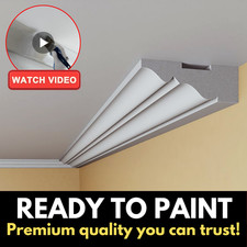 Coving Cornice Flat Ceiling  XPS Polystyrene BLX1 Wall Lightweight MANY SIZES