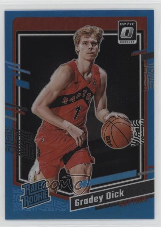 2023 Panini Donruss Optic Rated Rookie Aqua Prizm 71/249 Gradey Dick #212 13p4