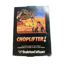 COMMODORE 64 - Broderbund CHOPLIFTER! - Complete In Box image