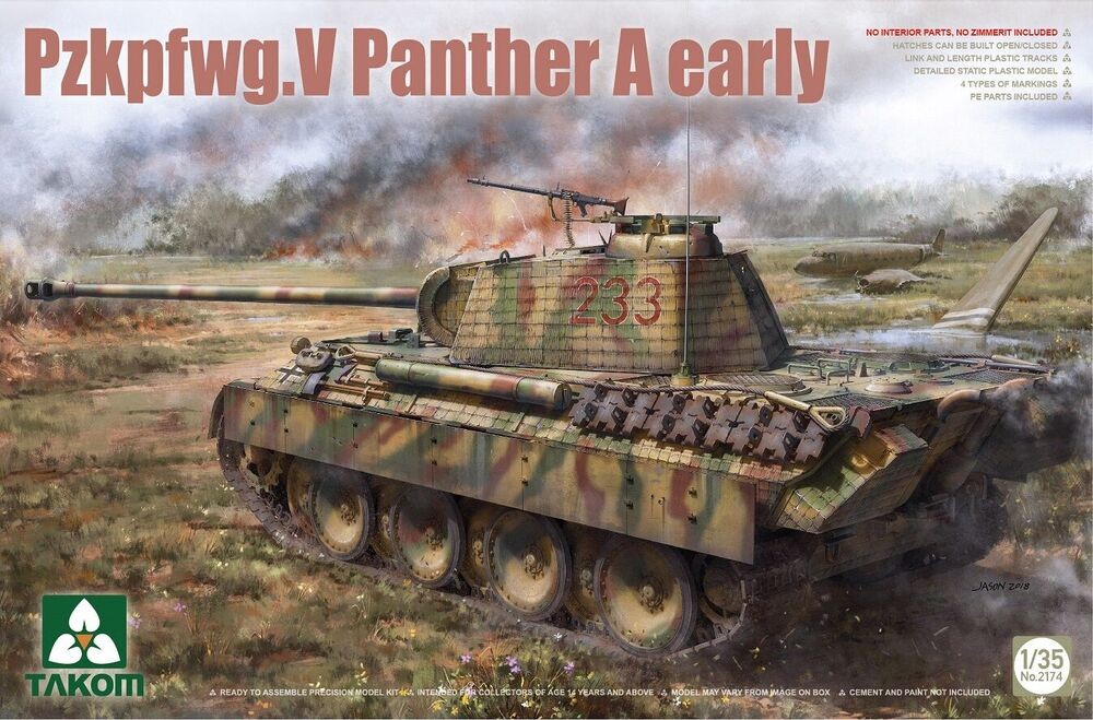 Takom TAK2174 - 1:35 Pzkpfwg.V Panther A Early - New